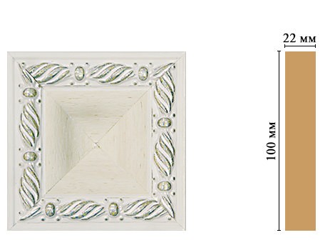 Вставка цветная DECOMASTER D207-15 (100*100*22мм)