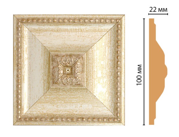 Вставка цветная DECOMASTER D209-281 (100*100*22мм)