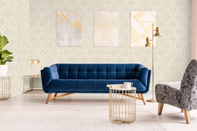 R103102 Обои Grandeco (GRANGE) (1*6) 10,05х1,06 винил на флизелине