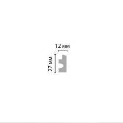 Молдинг DECOMASTER D316-2-84 ДМ (27*12*2900 мм)